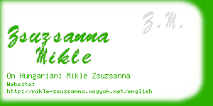 zsuzsanna mikle business card